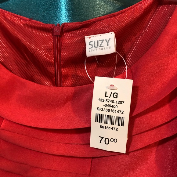 NWT Suzy Shier tiered layered sleeveless dress - Picture 4 of 6